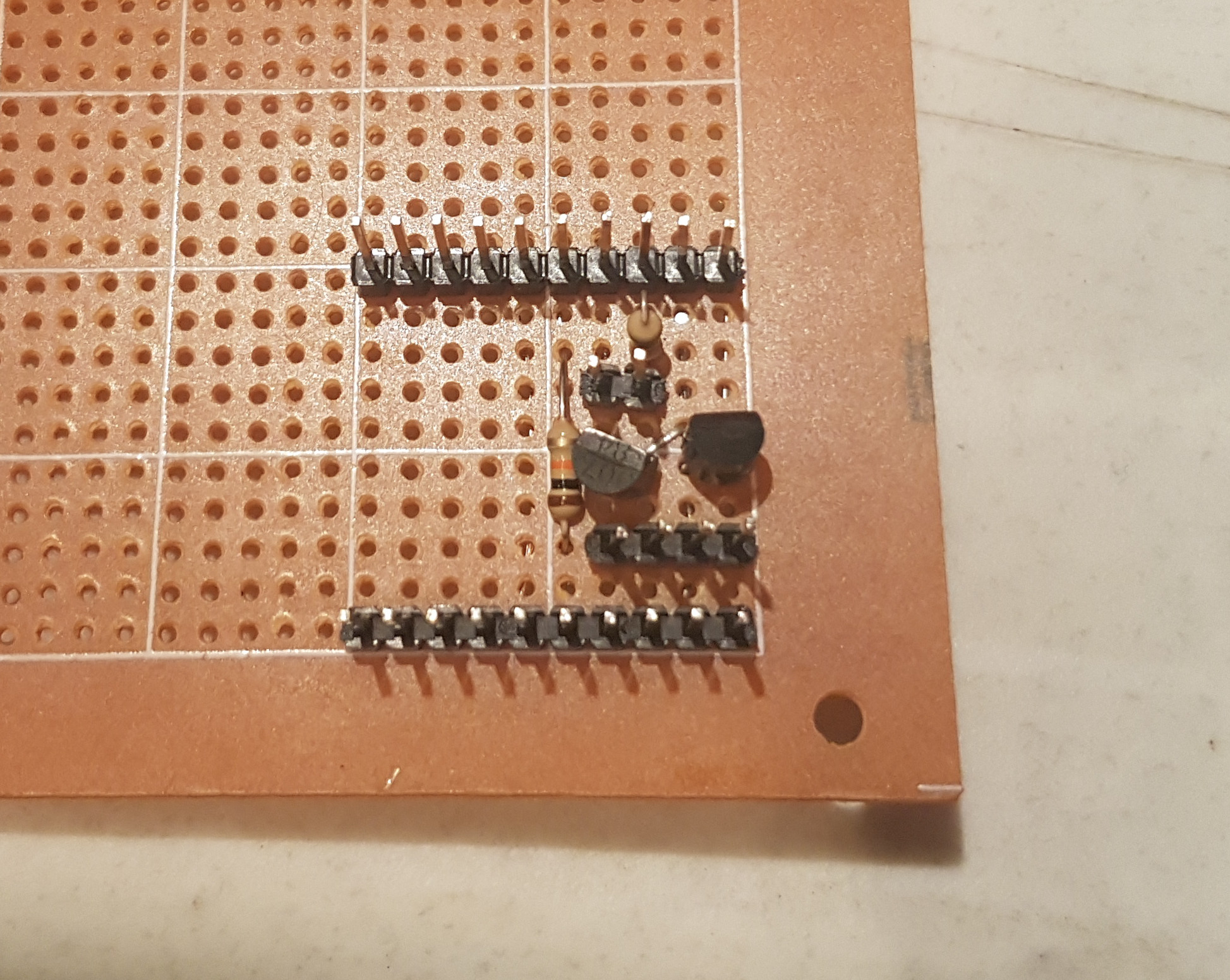 The finished breadboard